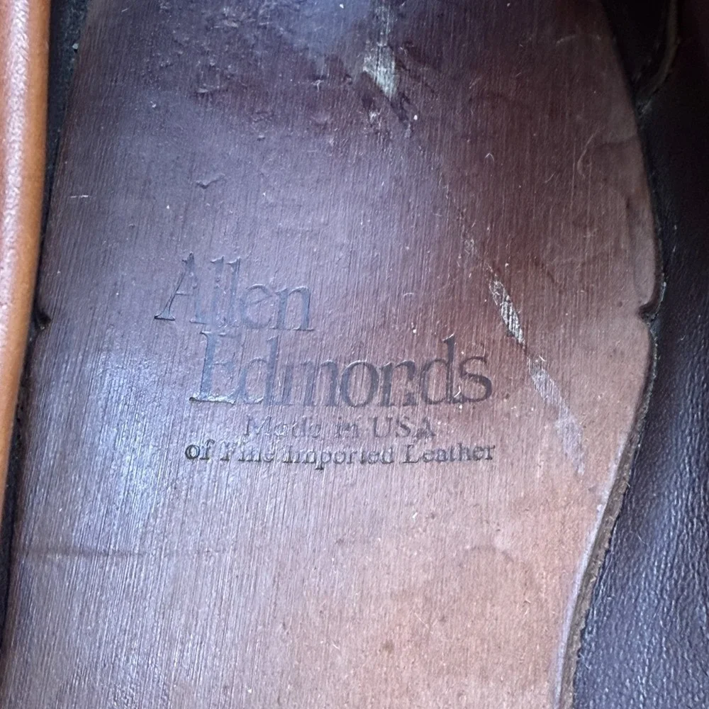 Allen Edmonds Loafer Slip On Mens 9 D Walnut Moc Toe Dress Business Casual